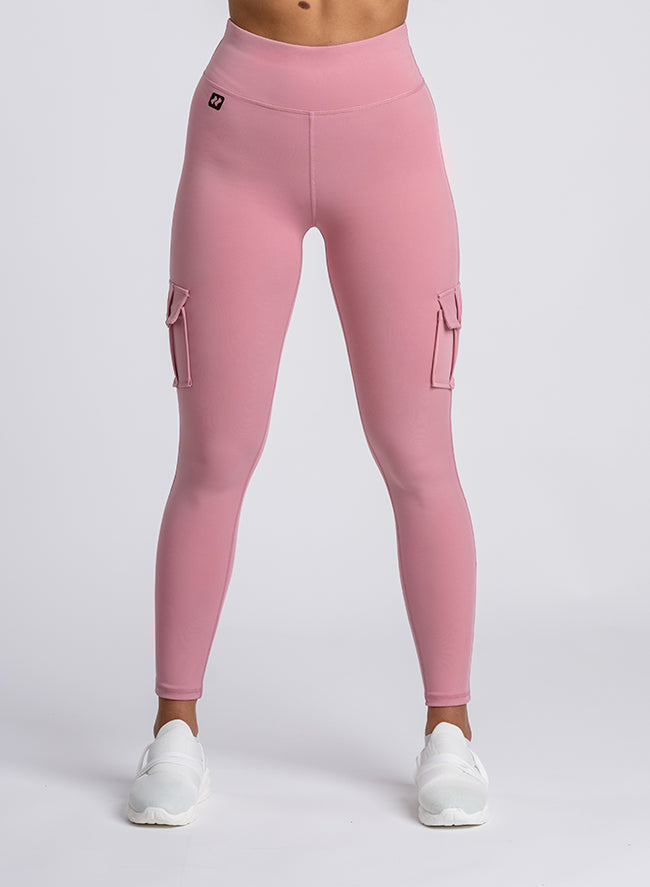 Megasstic Cargo Pink leggings from front