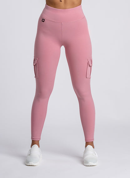 Megasstic Cargo Pink leggings from front